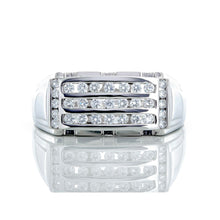 Load image into Gallery viewer, 1.00ctw Horizontal & Vertical Channel Set Diamond Ring