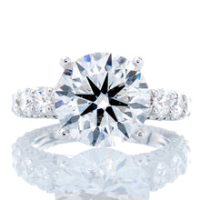 Load image into Gallery viewer, 11.76ctw Shared Prong Set Big Beautiful Bridal Set