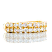 Load image into Gallery viewer, 1.00ctw Two Row Diamond Band