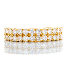 Load image into Gallery viewer, 1.00ctw Two Row Diamond Band