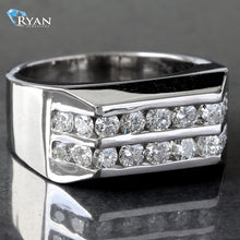 Load image into Gallery viewer, 2.00ctw Two Row Channel Set Diamond Ring