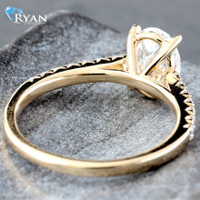 Load image into Gallery viewer, 1.42ctw Oval Solitaire With Diamond Cathedral Mount