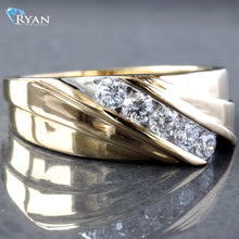 Load image into Gallery viewer, 0.50ctw Diagonal Set Diamond Band