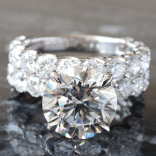 Load image into Gallery viewer, 9.33ctw Brilliant Cut BIG Diamond Bridal Set