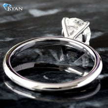 Load image into Gallery viewer, 1.03ct Round Solitaire with High Polished Shoulders Ring