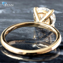 Load image into Gallery viewer, 2.02ct Round Solitaire with High Polished Shoulders Ring