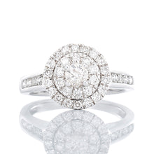 Load image into Gallery viewer, 1.00ctw Double Round Halo Diamond Bridal Set 10k Gold
