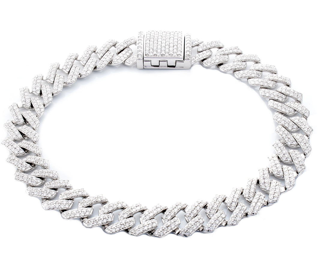 5.32ctw Two Row Diamond Cuban Link