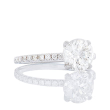 Load image into Gallery viewer, 2.29ctw Round Brilliant Lab Created Diamond In Natural Pave Mount
