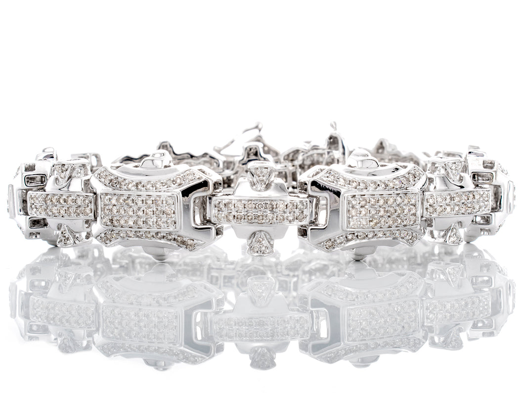2.50ctw Diamond Sectional Bracelet