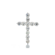 Load image into Gallery viewer, 1.63ctw Eleven Diamond Solitaire Slider Cross
