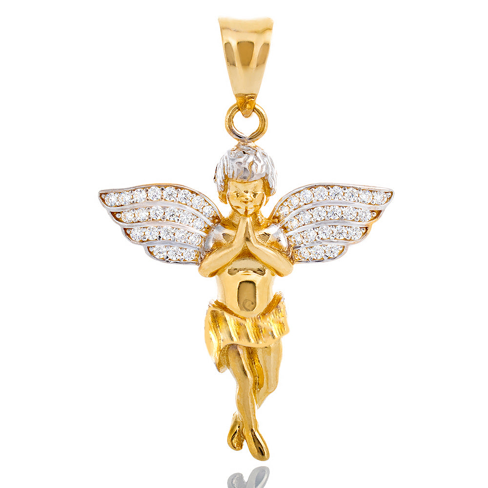 Praying Angel with CZ Wings