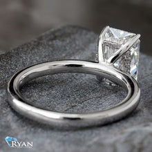 Load image into Gallery viewer, 2.08ctw Radiant Cut Lab Grown Solitaire with Hidden Halo
