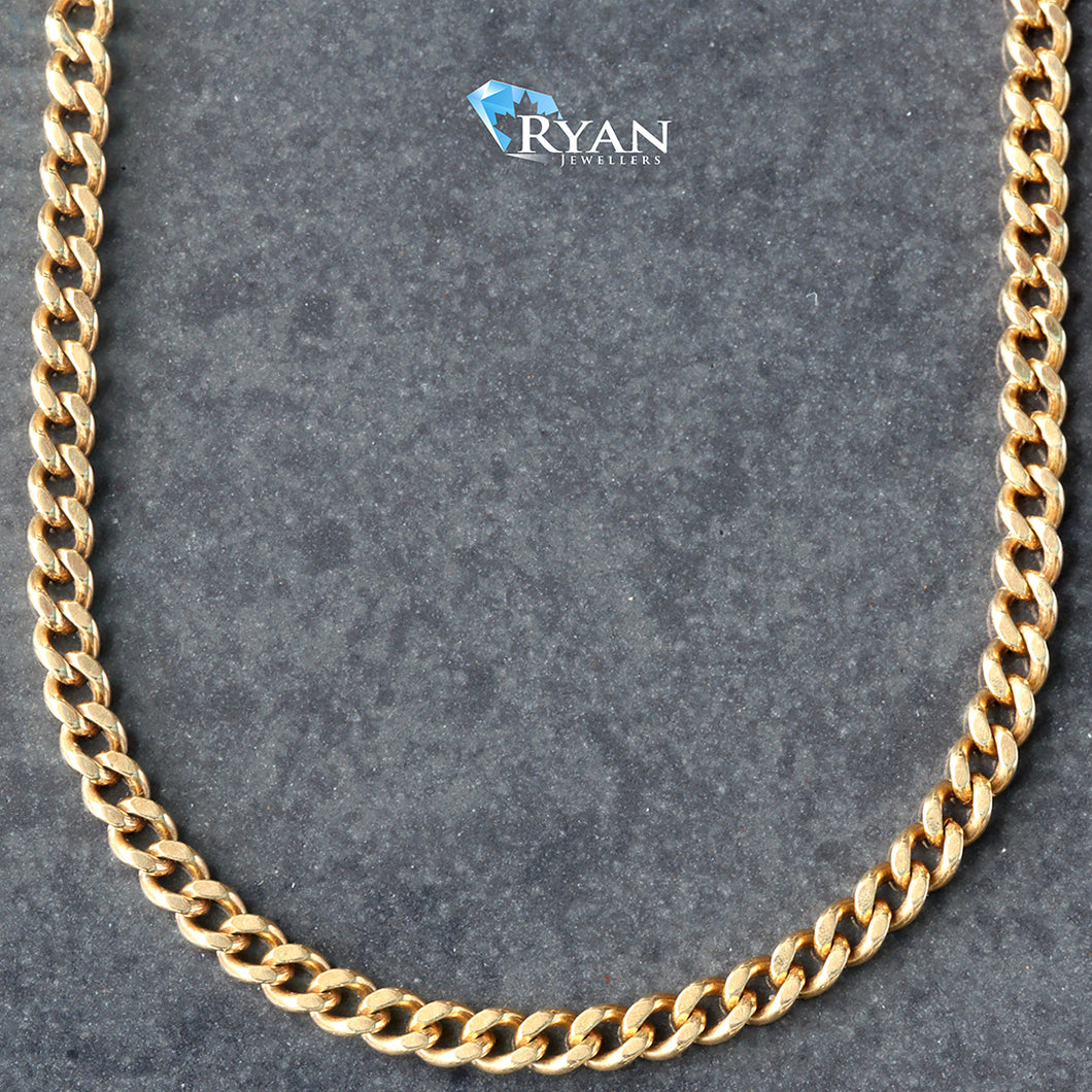 CHAIN GY 10K 24 INCH HP SOLID CURB LINKS