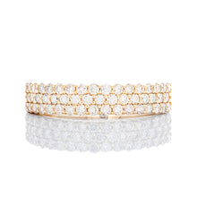 Load image into Gallery viewer, 1.00ctw Three Row Diamond Band
