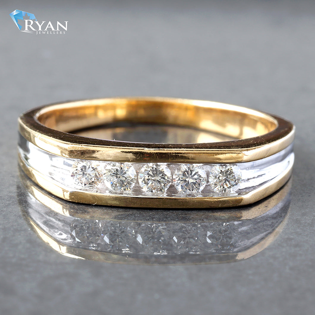 0.33ctw Channel Set Diamond Band