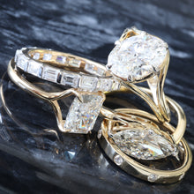 Load image into Gallery viewer, 1.60ctw Emerald Cut Eternity East West Tension Set Band
