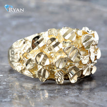 Load image into Gallery viewer, Domed Diamond Cut Nugget Ring
