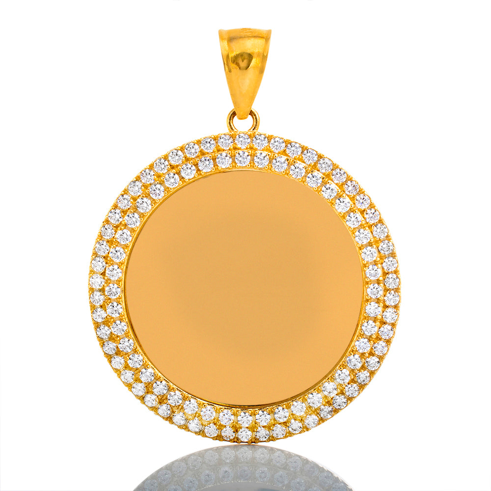 Memory Pendant Two Row Tiered CZ