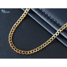 Load image into Gallery viewer, 4.50mm Hollow Oval Beveled Edge Curb Link Chain
