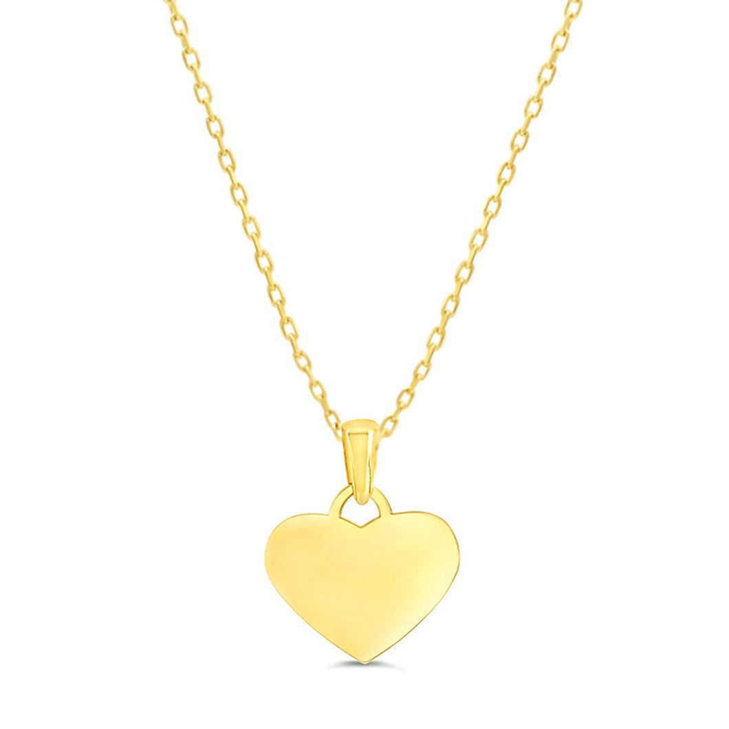High Polished Heart Pendant