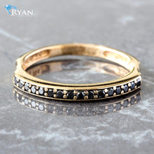 Load image into Gallery viewer, 0.10CTW Natural Black Diamond Prong Set Band
