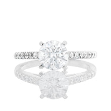 Load image into Gallery viewer, 1.20ctw Lab Diamond Round Solitaire with Upswept Shoulders
