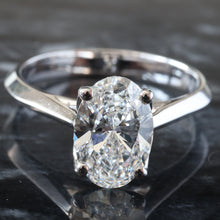 Load image into Gallery viewer, 2.00ctw Oval Solitaire with Floral Basket and Cathedral High Polished Shoulders
