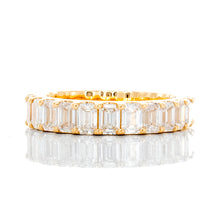 Load image into Gallery viewer, 4.00ctw Emerald Cut U Prong Setting Eternity Band
