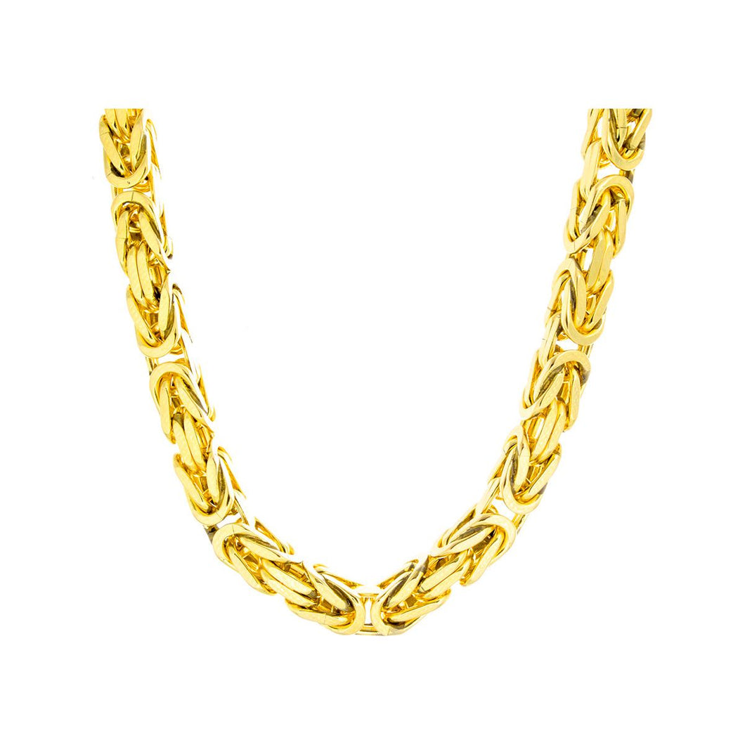 5.50mm Solid Byzantine / Kings Link Chain 14kt