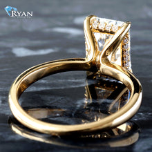 Load image into Gallery viewer, 2.64ctw Radiant Solitaire with Hidden Halo Ring
