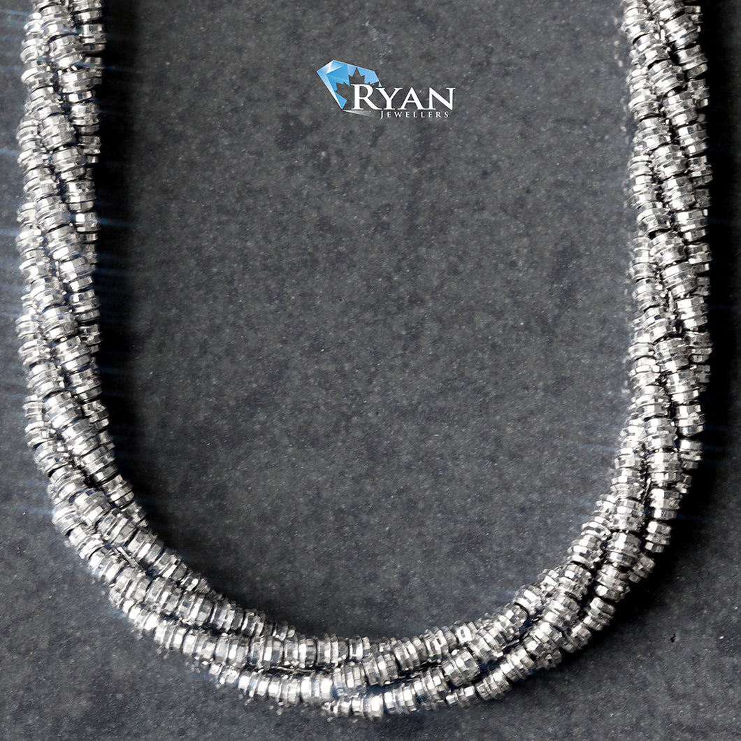 4.50mm Diamond Cut Spiral Moon Chain