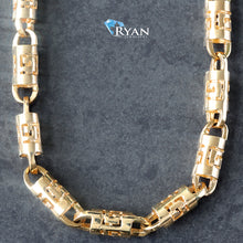 Load image into Gallery viewer, 4.50mm Solid Greek Key Bullet Link Chain
