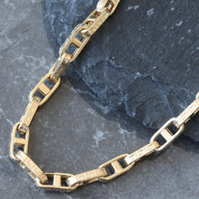 Load image into Gallery viewer, 5mm Fancy Mariner with Greek Key Design Chain
