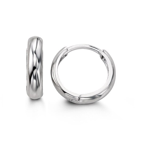 High Polished Rounded Huggies