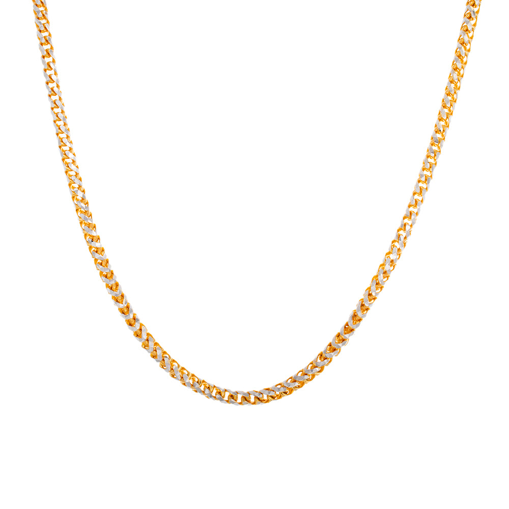 2.50mm Solid Round Franco Diamond Cut Chain