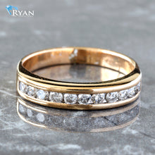 Load image into Gallery viewer, RING GY 10K ROUND DIAMOND TEN STONE CHANNEL SET DIAMOND BAND
