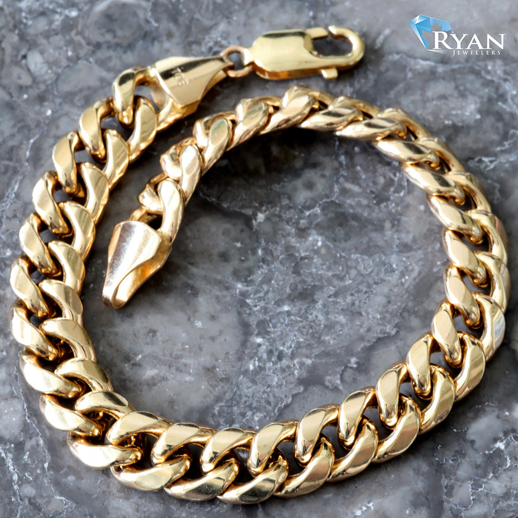 9mm Hollow Miami Cuban Bracelet