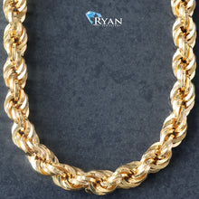 Load image into Gallery viewer, 5mm Quint Rope Chain 14k
