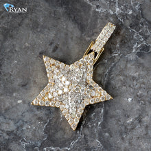 Load image into Gallery viewer, 0.95ctw Diamond Star with Raised Center
