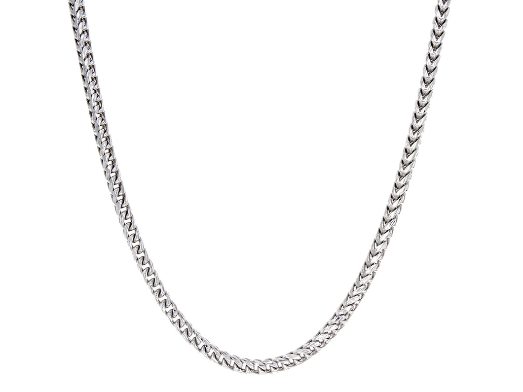 Solid Round Diamond Cut Millennium Franco Chain