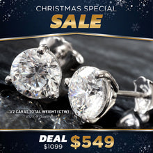 Load image into Gallery viewer, 0.50ctw Round Brilliant Martini Lab Grown Diamond Studs

