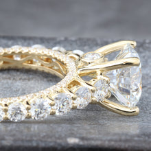 Load image into Gallery viewer, 5.30ctw Lab Created Diamond Engagement Ring with Graduated Diamond Shoulders
