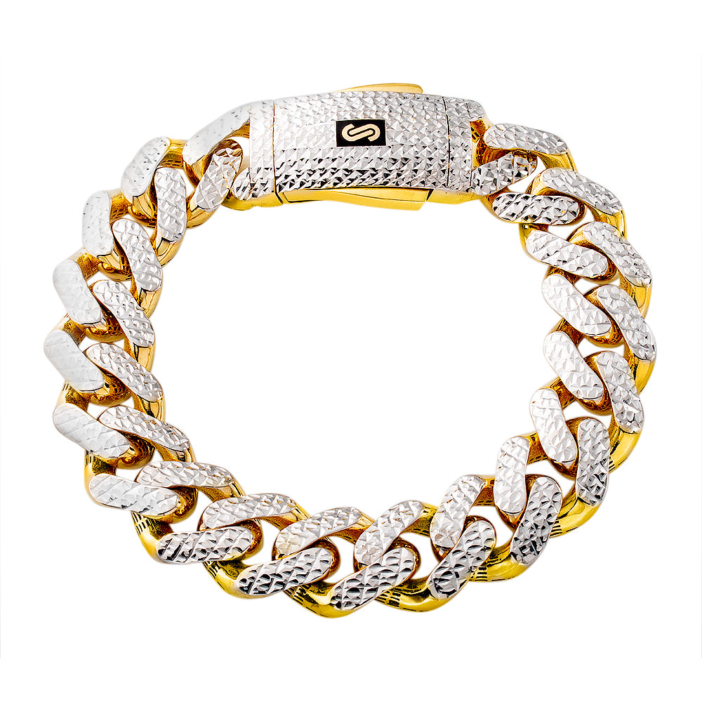 13 mm Full Diamond Cut Monaco Brecelet