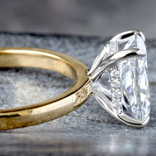 Load image into Gallery viewer, 2.12ctw Lab Created Radiant Solitaire with Hidden Diamond Halo
