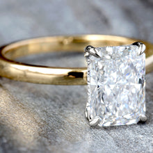 Load image into Gallery viewer, 2.12ctw Lab Created Radiant Solitaire with Hidden Diamond Halo
