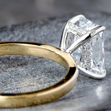 Load image into Gallery viewer, 2.12ctw Lab Created Radiant Solitaire with Hidden Diamond Halo
