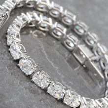 Load image into Gallery viewer, 10.00ctw Oval Cut Lab Created Diamond Tennis Bracelet
