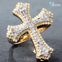 Load image into Gallery viewer, 1.12ctw Diamond Cross Ring
