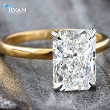 Load image into Gallery viewer, 2.60ctw Radiant Solitaire with Hidden Halo Ring
